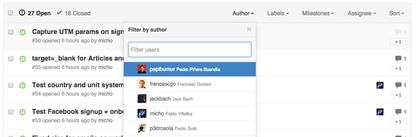 Github Labels Screenshot
